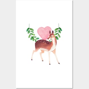 Deer Love Posters and Art